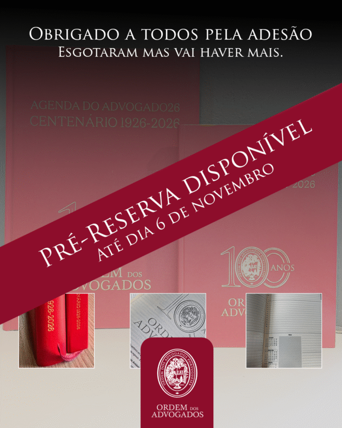 Pré-reserva — Agenda do Advogado 2026 (Edição do Centenário)